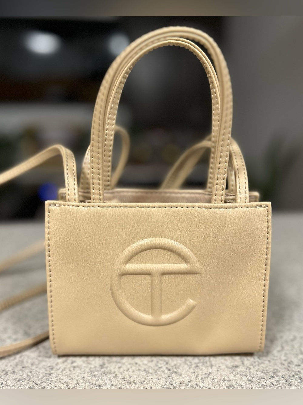 Telfar Small Cream Shopping Bag - NWOT